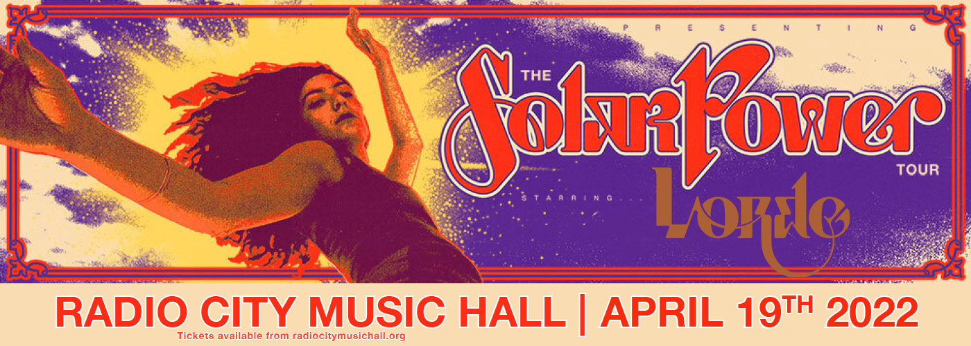 Lorde: Solar Power Tour at Radio City Music Hall tickets Lorde: Solar Power Tour at Radio City Music Hall
