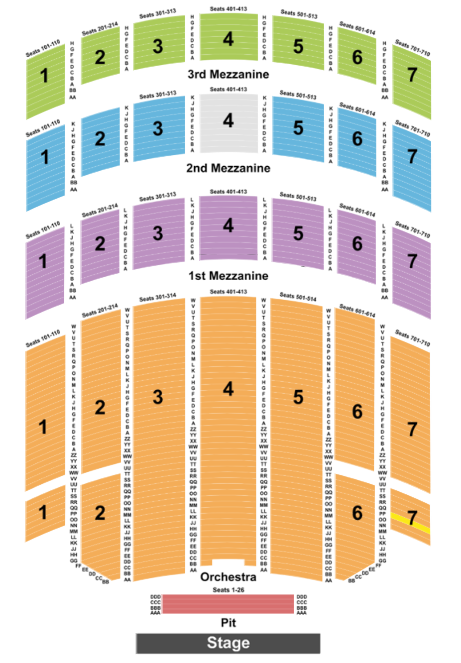 radio city music hall seating chart